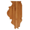State Bamboo Cutting Board - Illinois
